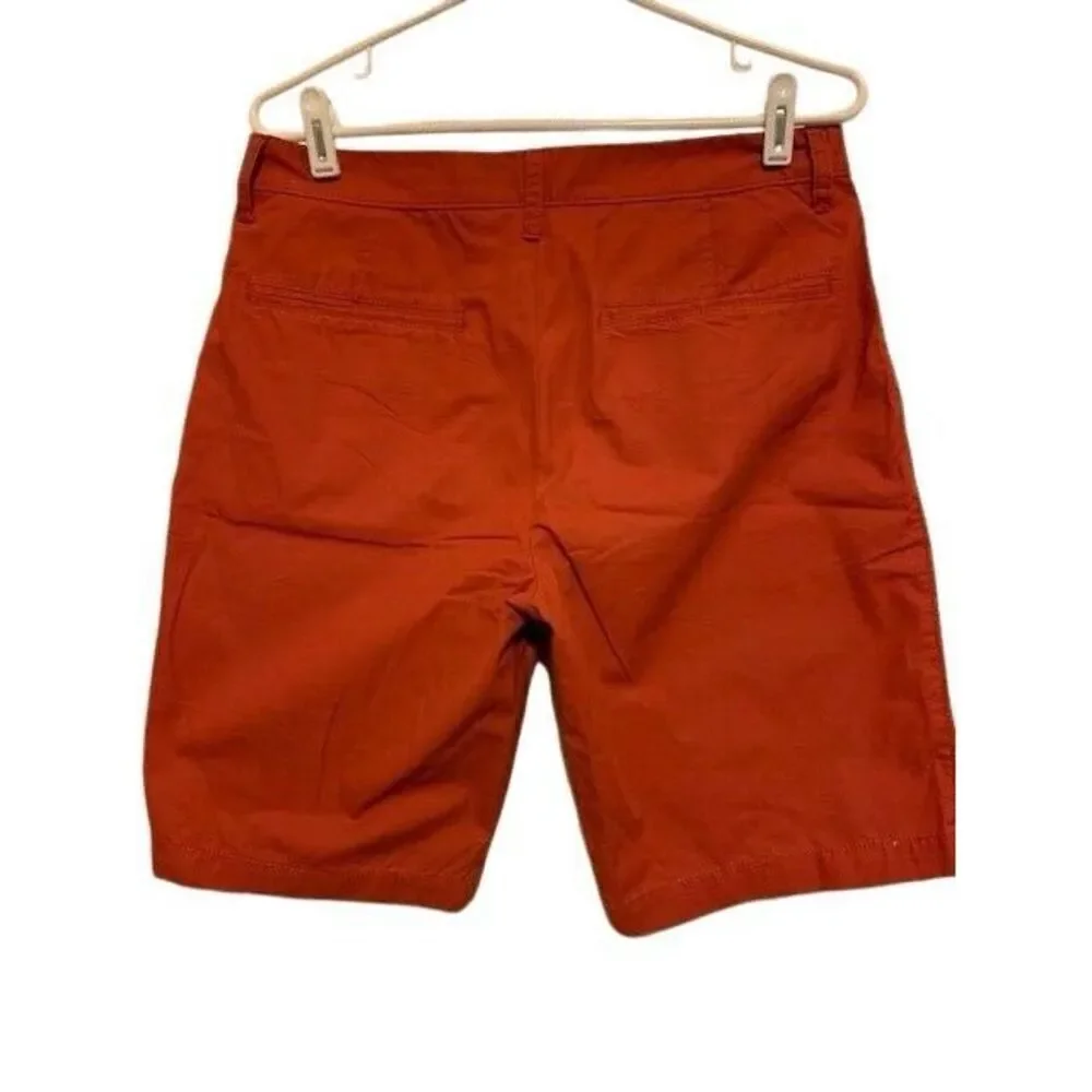 OLD NAVY SLIM FIT SIZE 31 DARK ORANGE SHORTS